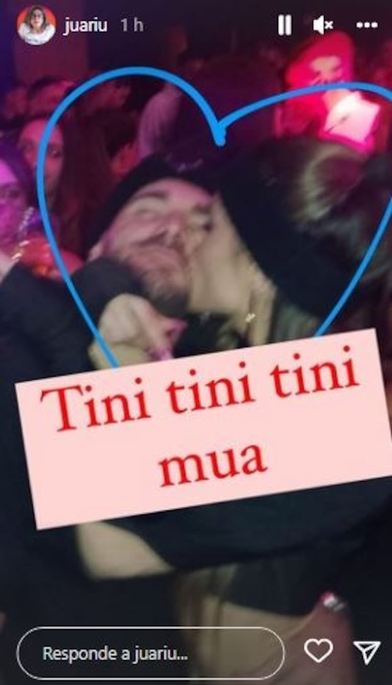 Las fotos de Tini Stoessel y Rodrigo de Paul a los mimos: la pareja se mostró apasionada en la fiesta del futbolista