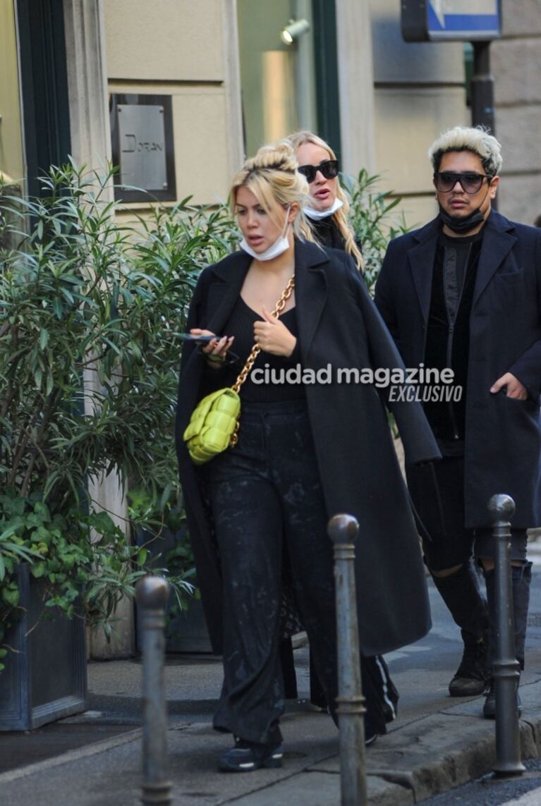 Las fotos de Wanda Nara de compras en Milán en medio de su escandalosa separación de Mauro Icardi