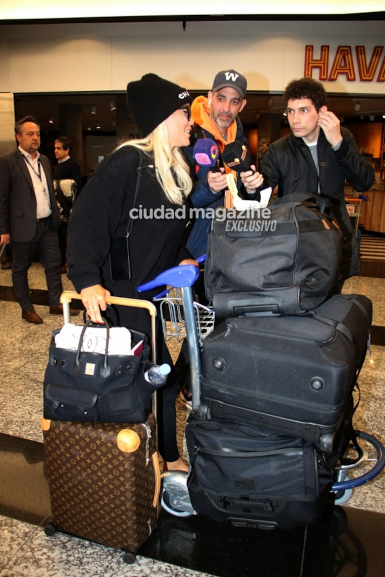Las fotos de Wanda Nara llegando al país de sorpresa en medio de rumores de crisis con Mauro Icardi