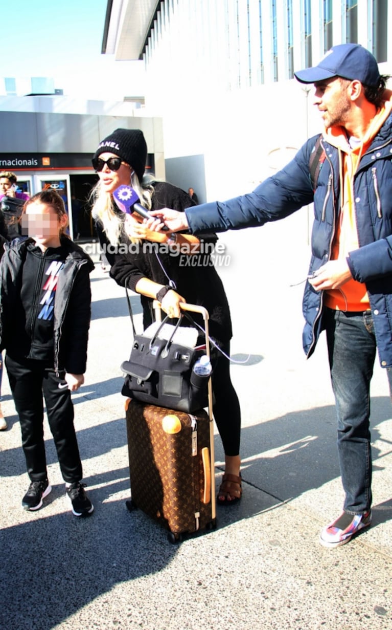 Las fotos de Wanda Nara llegando al país de sorpresa en medio de rumores de crisis con Mauro Icardi