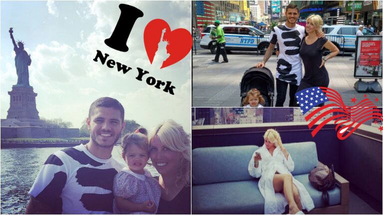 Las fotos de Wanda Nara y Mauro Icardi en Nueva York. Foto: Instagram