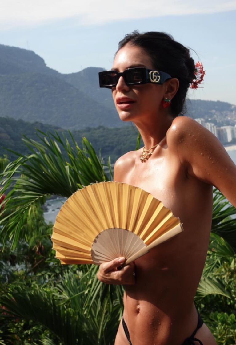 Las fotos de Zaira Nara en topless desde Brasil que causaron furor