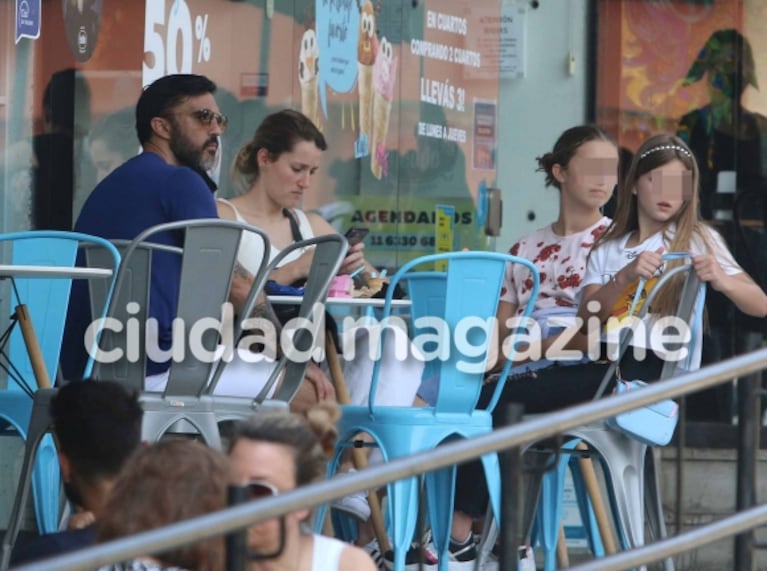 Las fotos del almuerzo en familia de Mica Viciconte, Fabián Cubero y sus hijas en medio de rumores de embarazo