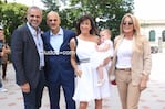 Las fotos del bautismo de la hija de Valeria Archimó y Guillermo Marín (Foto: Movilpress)