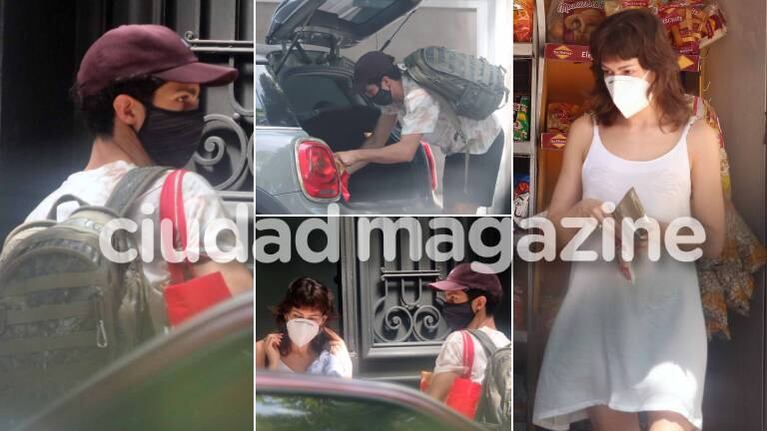 Las fotos del Chino Darín y Ursula Corberó: vacaciones bajo perfil en las calles de Buenos Aires. (Fotos: Movilpress)