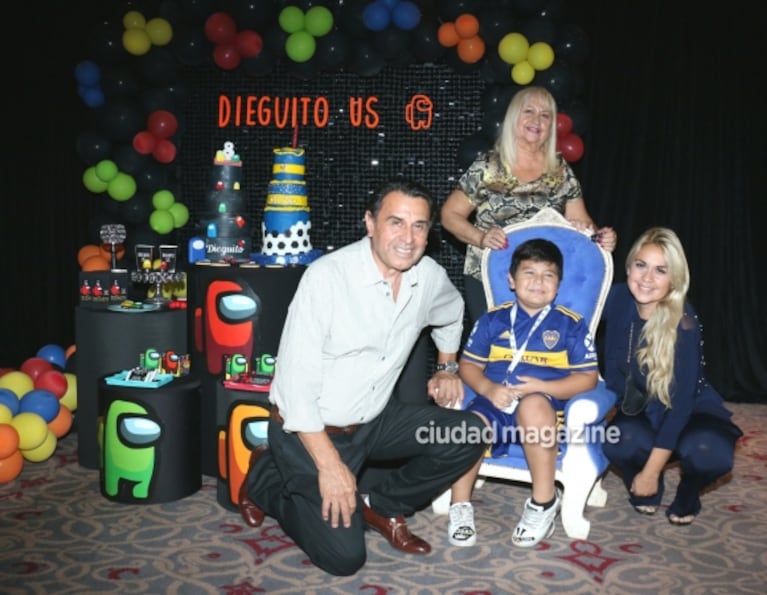 Las fotos del cumpleaños de Dieguito Fernando Maradona: fiesta con los colores de Boca y mucho amor con Verónica Ojeda