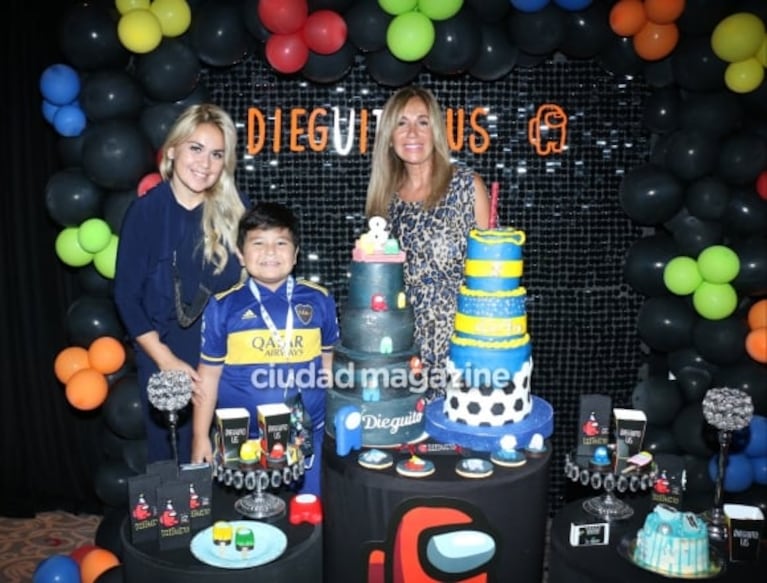 Las fotos del cumpleaños de Dieguito Fernando Maradona: fiesta con los colores de Boca y mucho amor con Verónica Ojeda