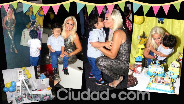 Las fotos del cumpleaños de Dieguito Fernando... y el look sexy de Verónica Ojeda. (Foto: Movilpress)