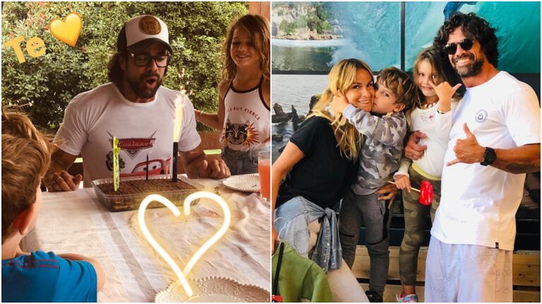 Las fotos del cumpleaños de Luciano Castro y el divertido regalo que se le ocurrió a su hijo: ¡Una remera del Rayo McQueen!