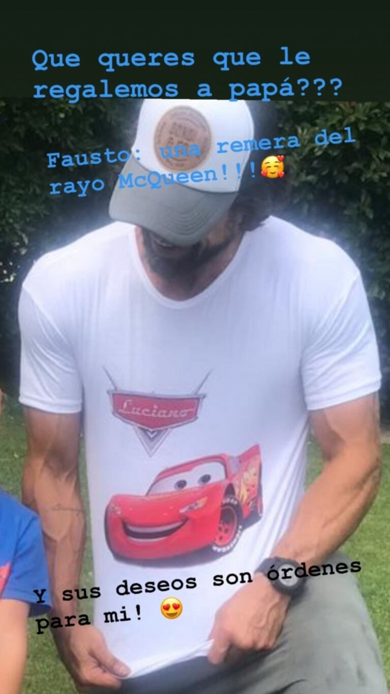 Las fotos del cumpleaños familiar de Luciano Castro ¡y el divertido regalo que se le ocurrió a su hijo Fausto!