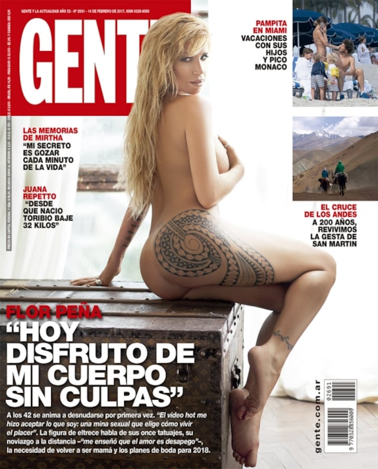 Las fotos del desnudo total de Florencia Peña: "La viralización de mi video prohibido me obligó a hacerme cargo de que soy una mina que vive su sexualidad a full"