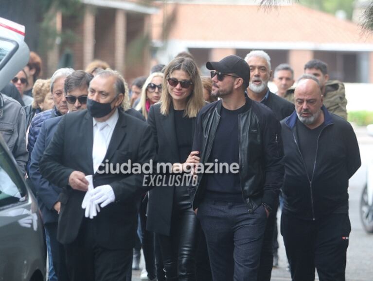 Las fotos del emotivo último adiós de Cholo Simeone a su padre Carlos en el cementerio de la Chacarita