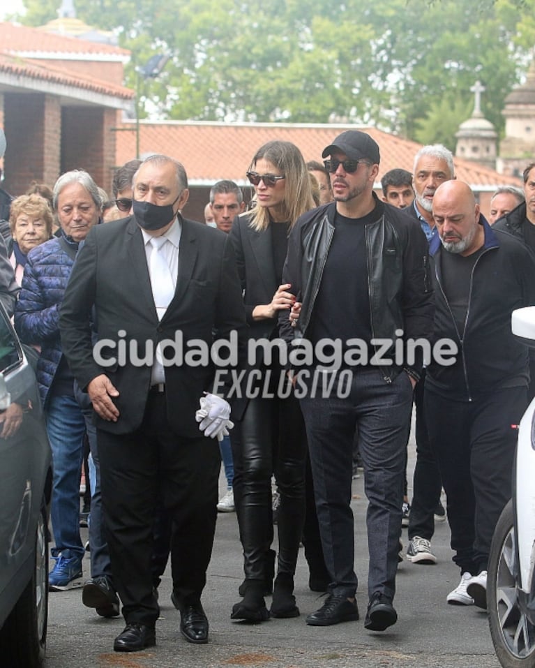 Las fotos del emotivo último adiós de Cholo Simeone a su padre Carlos en el cementerio de la Chacarita