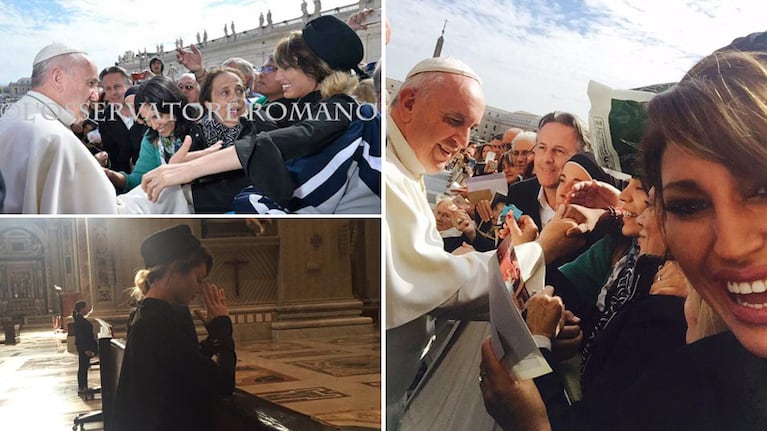 Las fotos del encuentro de Vicky Xipolitakis y el papa Francisco en el Vaticano: "Me dijo que me conocía muy bien"