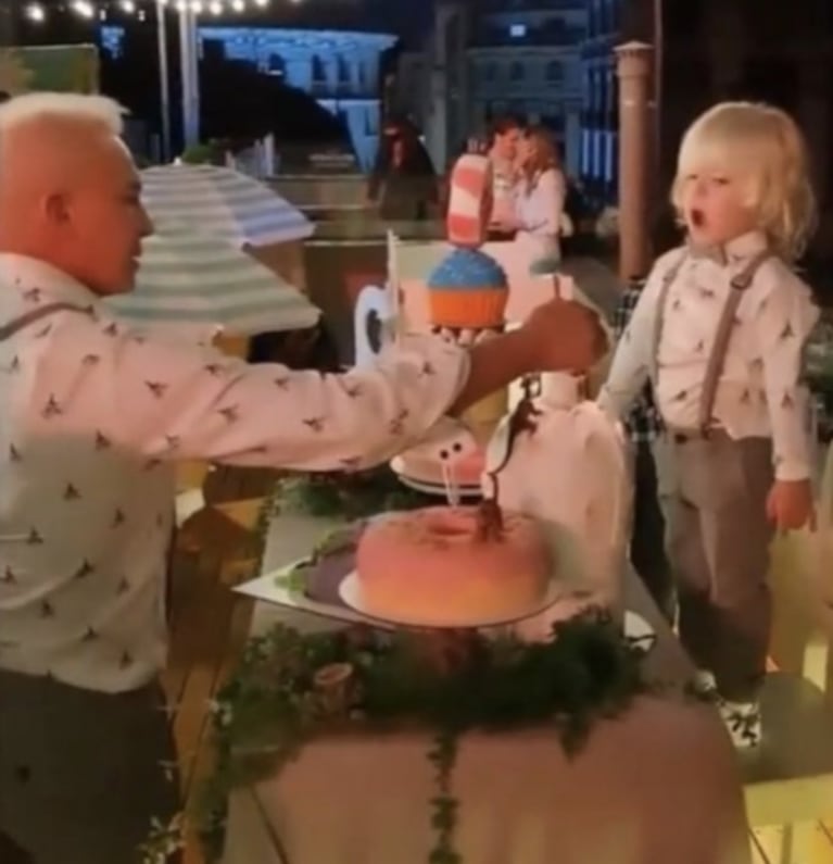 Las fotos del festejo de cumple del hijo de Flavio Mendoza con temática de dinosaurios