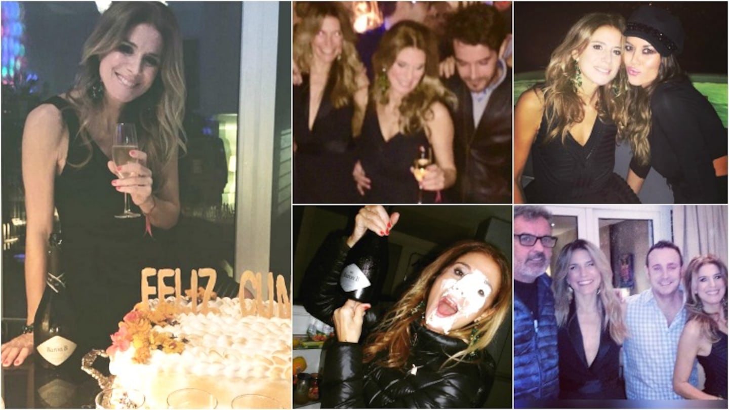 Las fotos del festejo de cumpleaños de Flavia Palmiero rodeada de famosos (Foto: Twitter e Instagram)