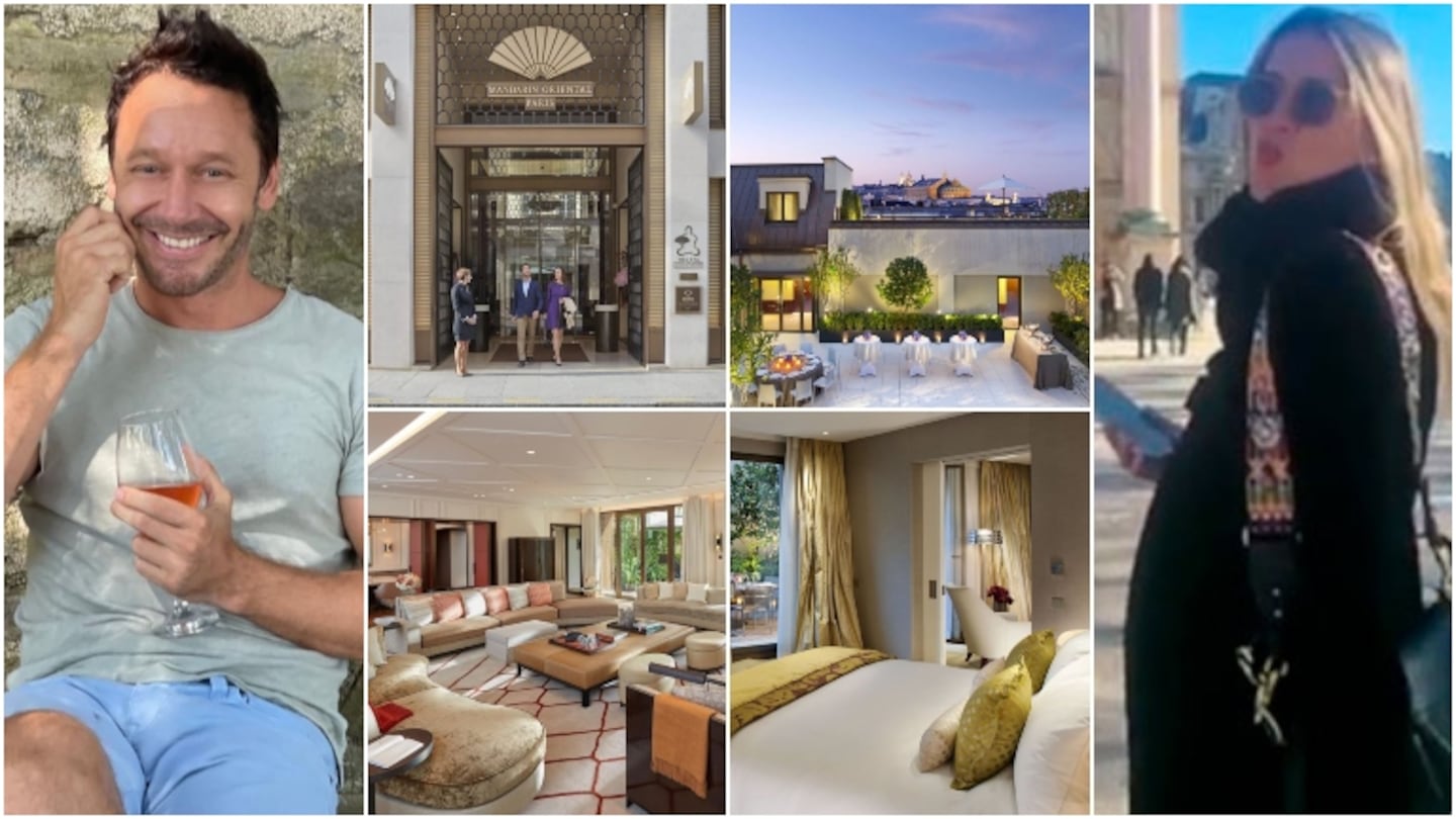 Las fotos del hotel 5 estrellas donde Benjamín Vicuña y Eli Sulichin se hospedan en París (Fotos: Instagram y Web)