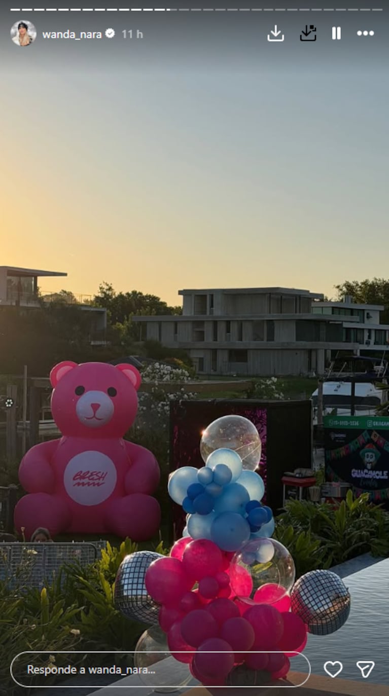 Las fotos del mega cumpleaños del hijo de Wanda Nara, Constantino: fiesta Bresh, pool party y tragos | Créditos: Instagram @wanda_nara