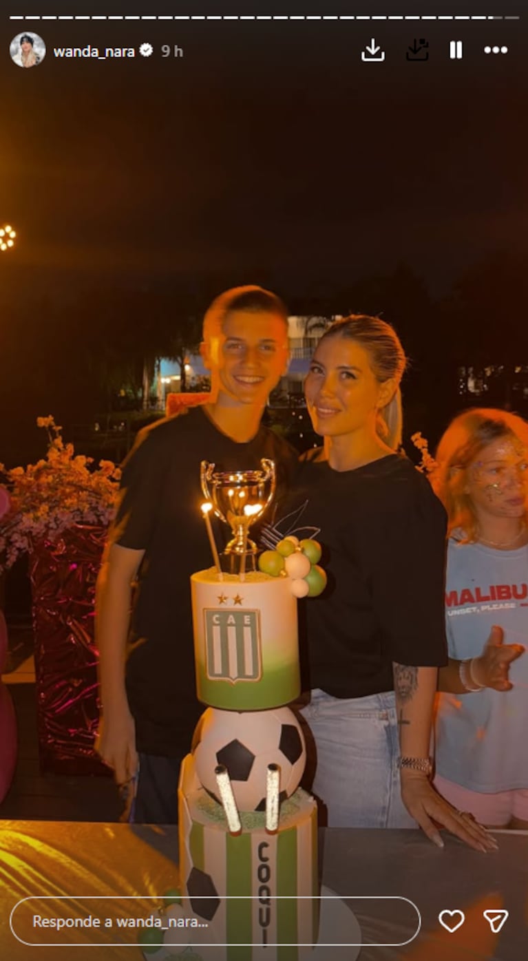 Las fotos del mega cumpleaños del hijo de Wanda Nara, Constantino: fiesta Bresh, pool party y tragos | Créditos: Instagram @wanda_nara