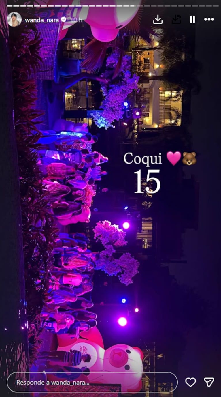 Las fotos del mega cumpleaños del hijo de Wanda Nara, Constantino: fiesta Bresh, pool party y tragos | Créditos: Instagram @wanda_nara