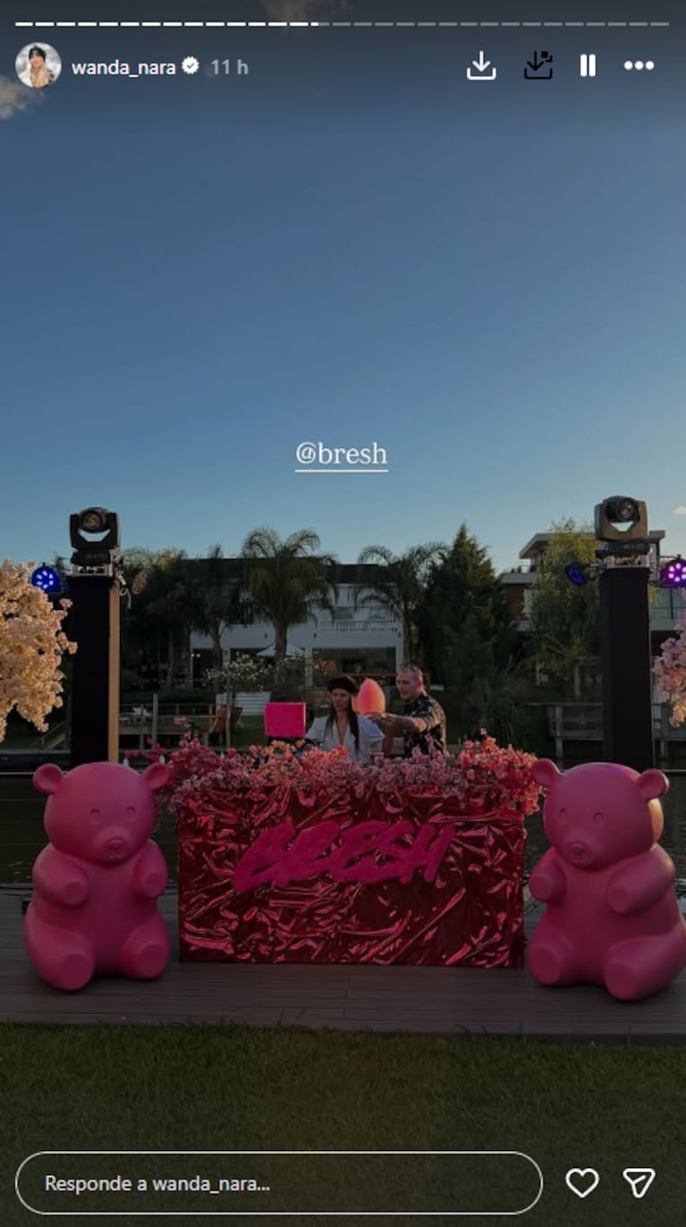 Las fotos del mega cumpleaños del hijo de Wanda Nara, Constantino: fiesta Bresh, pool party y tragos | Créditos: Instagram @wanda_nara