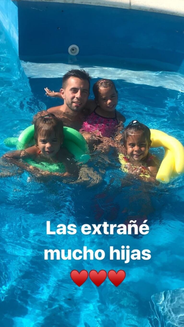 Las fotos del reencuentro de Matías Defederico con sus hijas: ¡contundente mensaje de Cinthia Fernández!