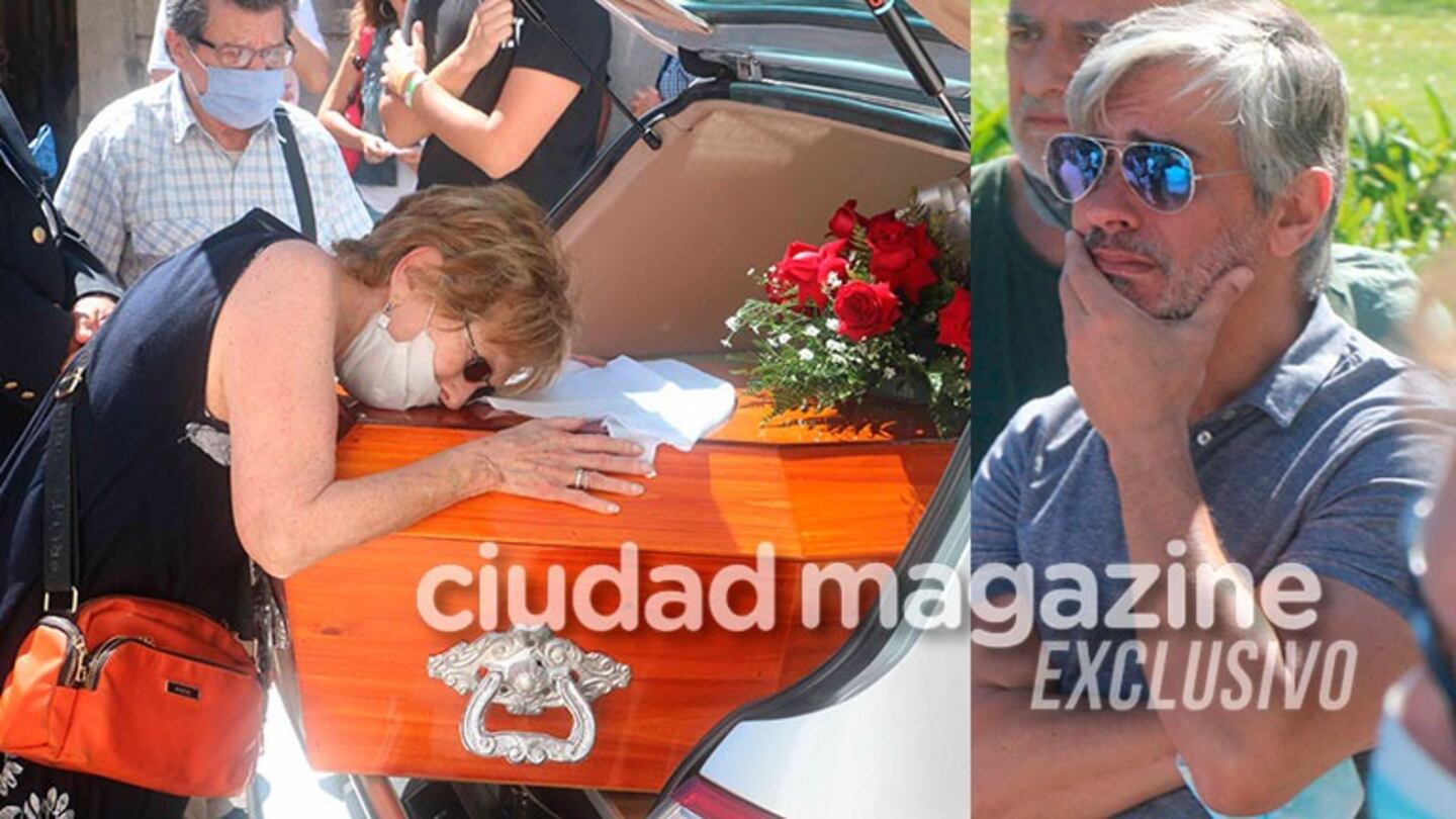 Las fotos del último adiós a Artuto Bonín rodeado de colegas actores: Pablo Echarri se quebró al despedirlo