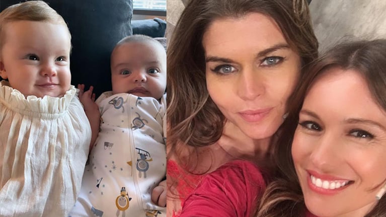 Las fotos más dulces de Ana, la hija de Pampita, y Cósimo, el bebé de Angie Balbiani, juntos en una tarde de juegos.