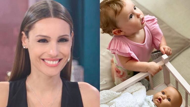 Las fotos más dulces de Ana, la hija de Pampita y Roberto García Moritán, con su bebé de juguete.