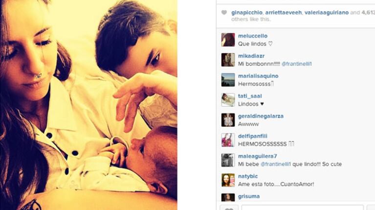 Las fotos más dulces de Lorenzo Tinelli y sus hermanos (Foto: Instagram).