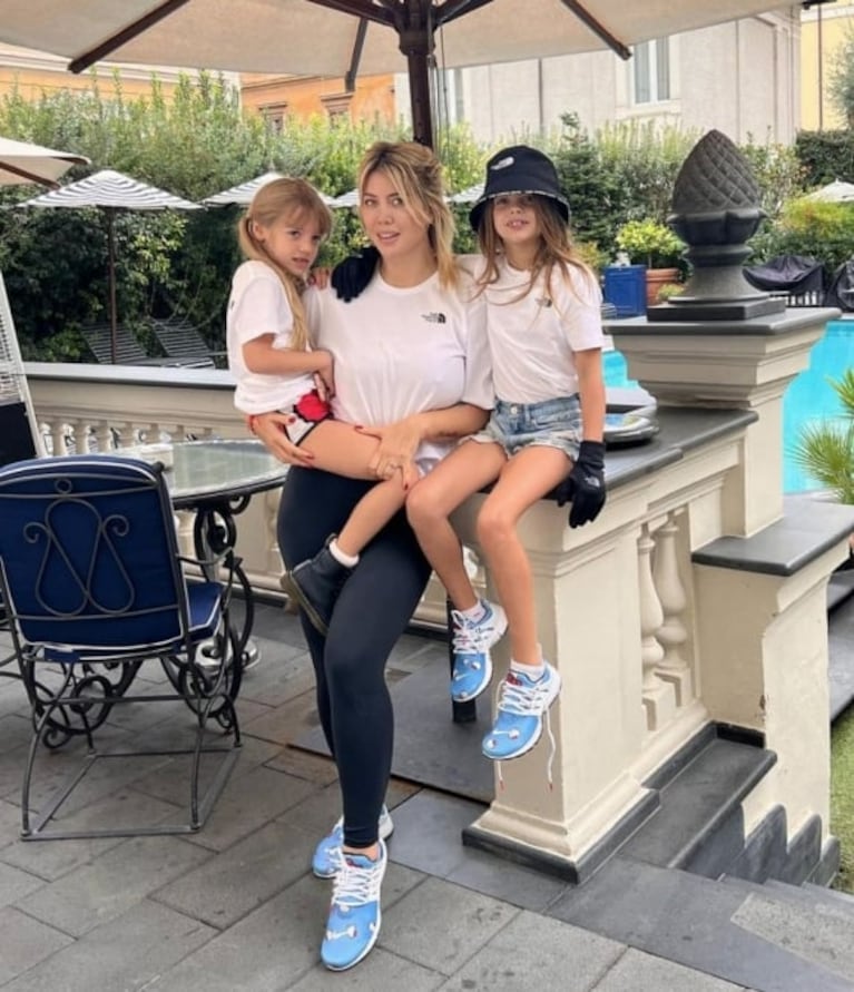 Las fotos más lindas de Wanda Nara paseando con sus cinco hijos