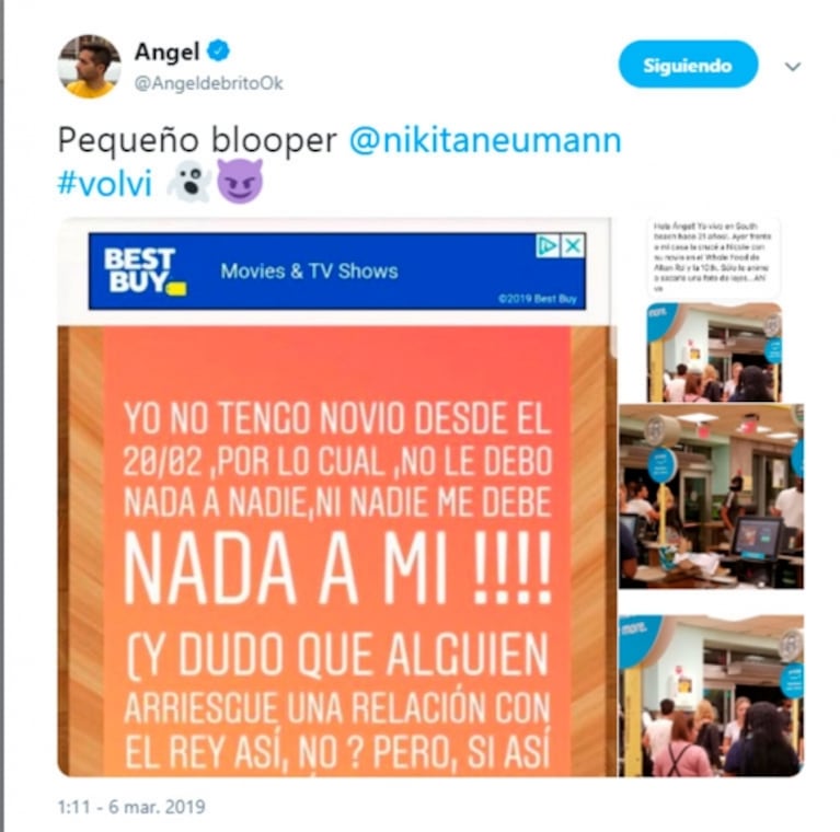 Las fotos que probarían que Nicole Neumann mintió sobre la fecha de su separación de Matías Tasín