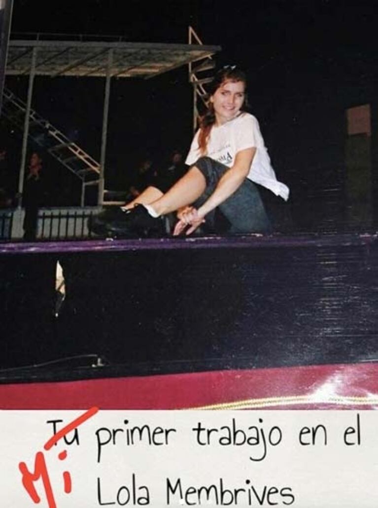 Las fotos retro de Laurita Fernández en el Lola Membrives, hace 10 años: "Véase mi flequillo y mi cara de papa" 