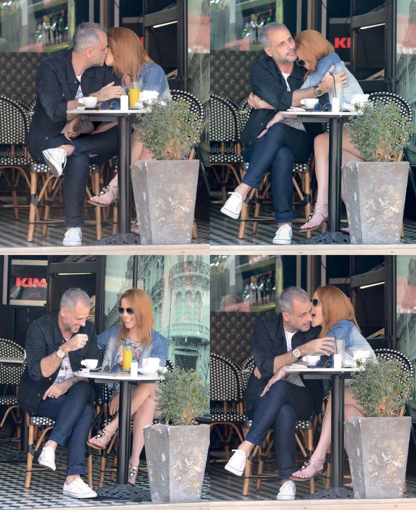 Las fotos románticas de Jorge Rial y Agustina Kämpfer en Chile (Fotos: revista Gente)