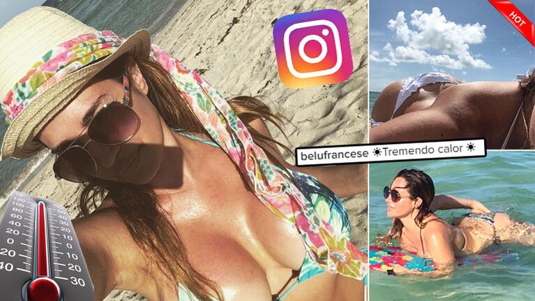 Las fotos sexies de las vacaciones de Belén Francese en las playas de Miami. (Foto: Instagram)