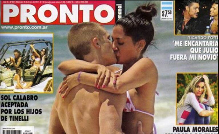 Las fotos súper hot de Tacho Riera y Silvina Escudero en Punta. (Foto: Revista Pronto)