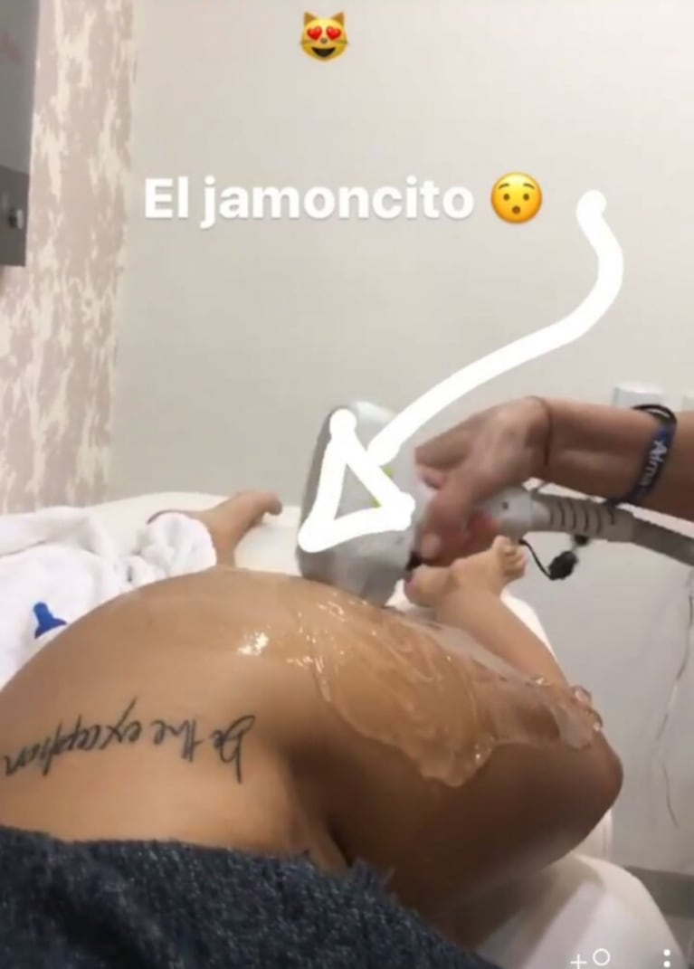 Las fotos súper osadas de Ivana Nadal en pleno tratamiento de belleza
