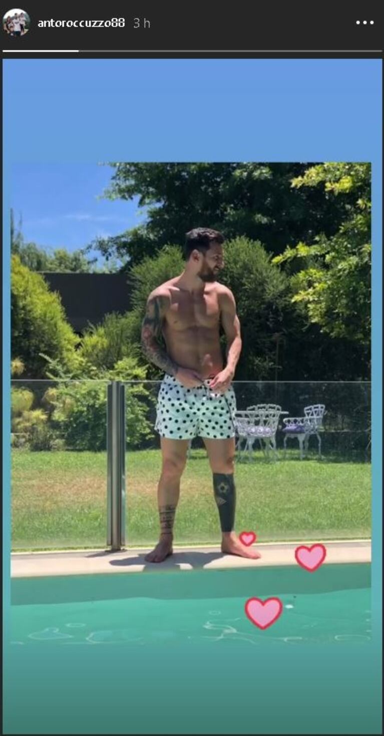 Las fotos veraniegas de Lionel Messi y su mujer, enamorados en Rosario: el piropo de Antonela en emojis