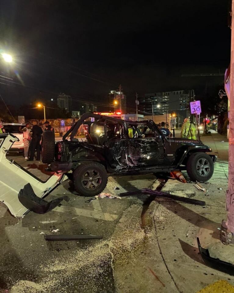 Las fuertes imágenes del gravísimo accidente de Fer Vázquez de Rombai: "Dios no me sueltes la mano"