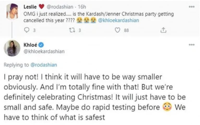 Las hermanas Kardashian-Jenner no suspenden su icónica fiesta de Navidad: "Tal vez, nos hagamos un testeo rápido antes"