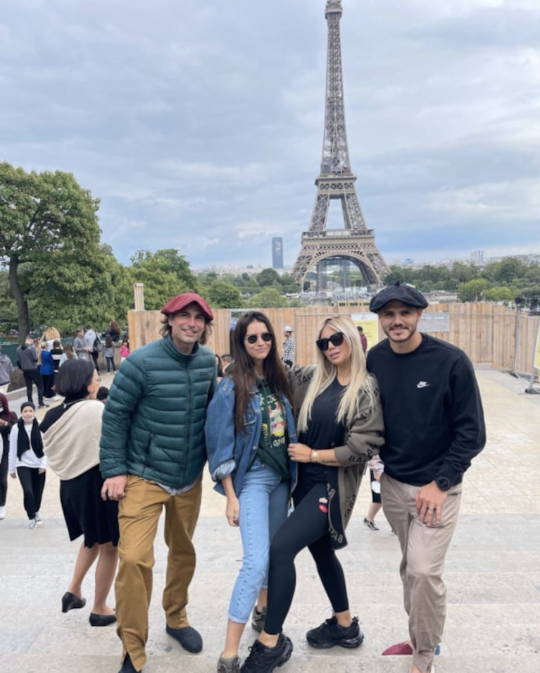 Las hermanas Nara en Paris: Wanda quería ir al shopping y Zaira a la Torre Eiffel