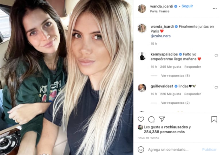 Las hermanas Nara en Paris: Wanda quería ir al shopping y Zaira a la Torre Eiffel