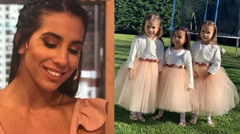 Las hijas de Cinthia y Matías Defederico protagonizaron una sesión de fotos.