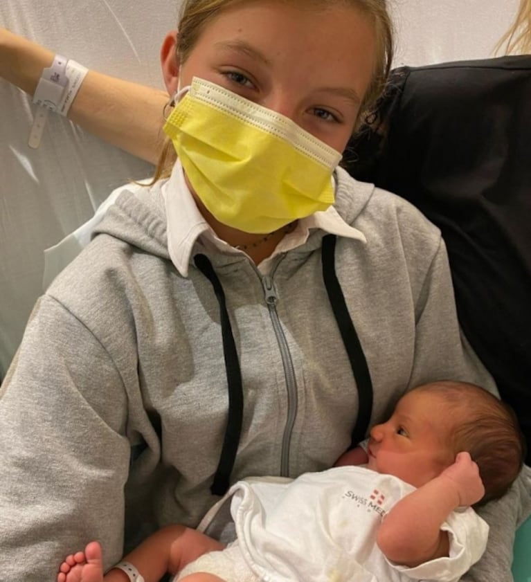 Las hijas de Fabián Cubero conocieron y tuvieron en brazos a Luca, su hermanito: "Un momento súper esperado"
