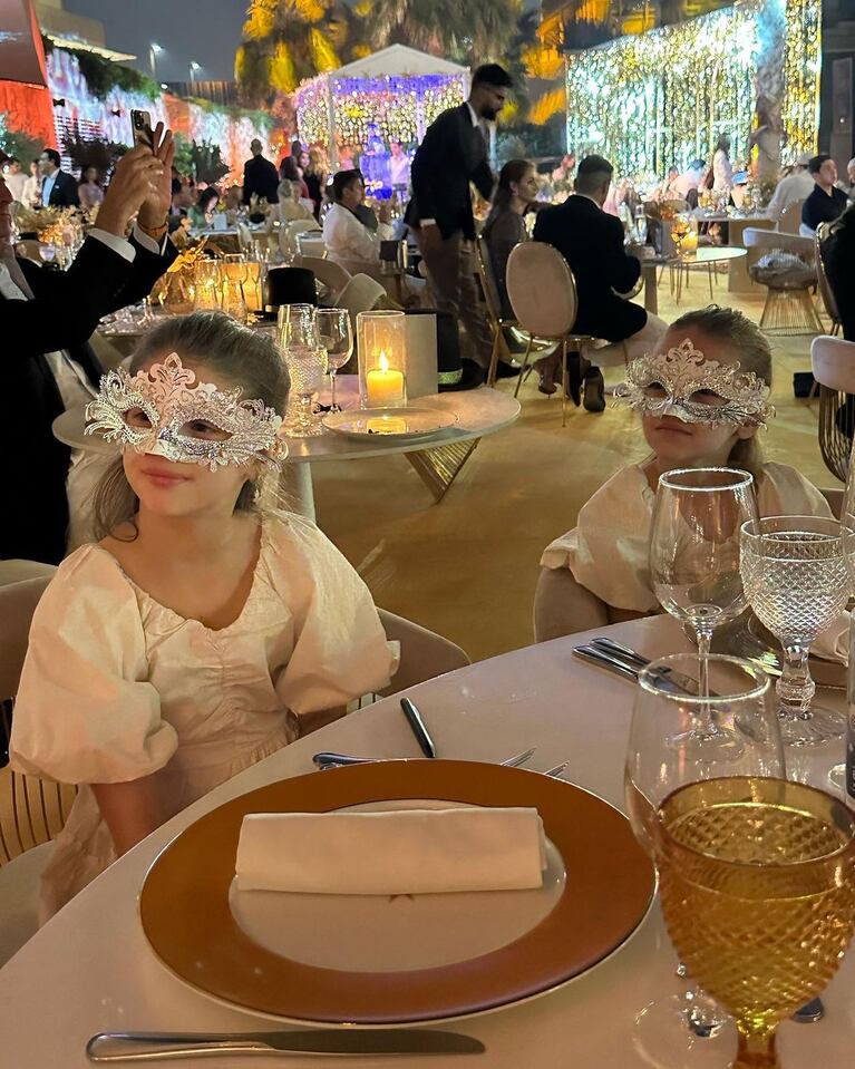 Las hijas de Wanda Nara en Año Nuevo.