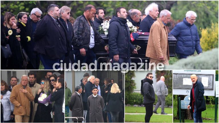 Las imágenes de la última despedida a Cacho Castaña en un cementerio de Pilar. Foto: Movilpress