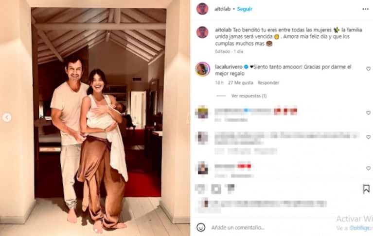 Las imágenes del primer cumpleaños de Calu Rivero con su hijo Tao, Aíto de la Rúa y su familia en Uruguay