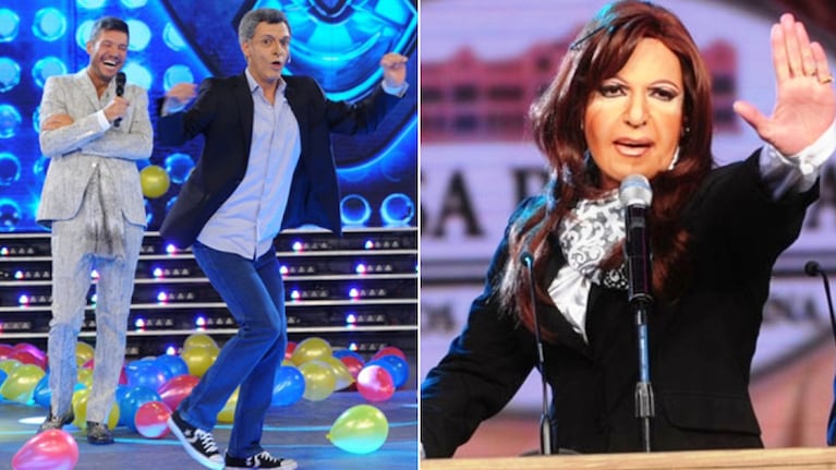 Las imitaciones de Mauricio Macri y Cristina Fernández estarán en ShowMatch 2016. Fotos: archivo Ideas del Sur y El Trece