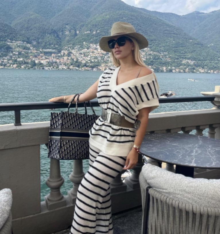 Las increíbles postales de Wanda Nara disfrutando de Lago de Como: "En mi segunda casa"