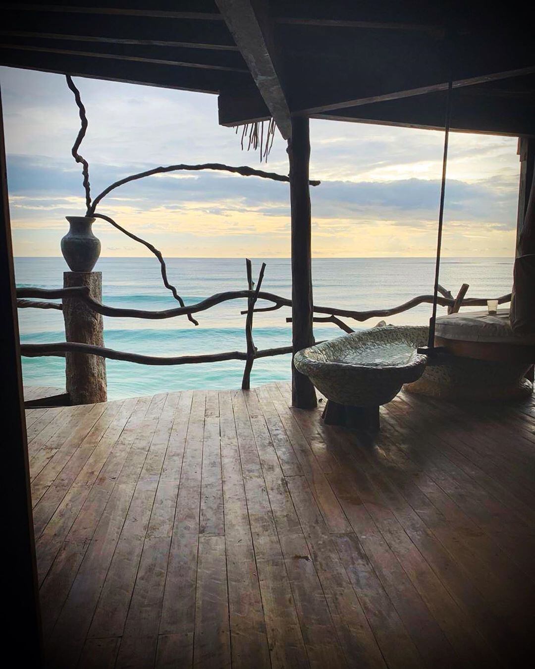 Las increíbles vacaciones de Florencia Peña y su marido: topless en las playas de Tulum